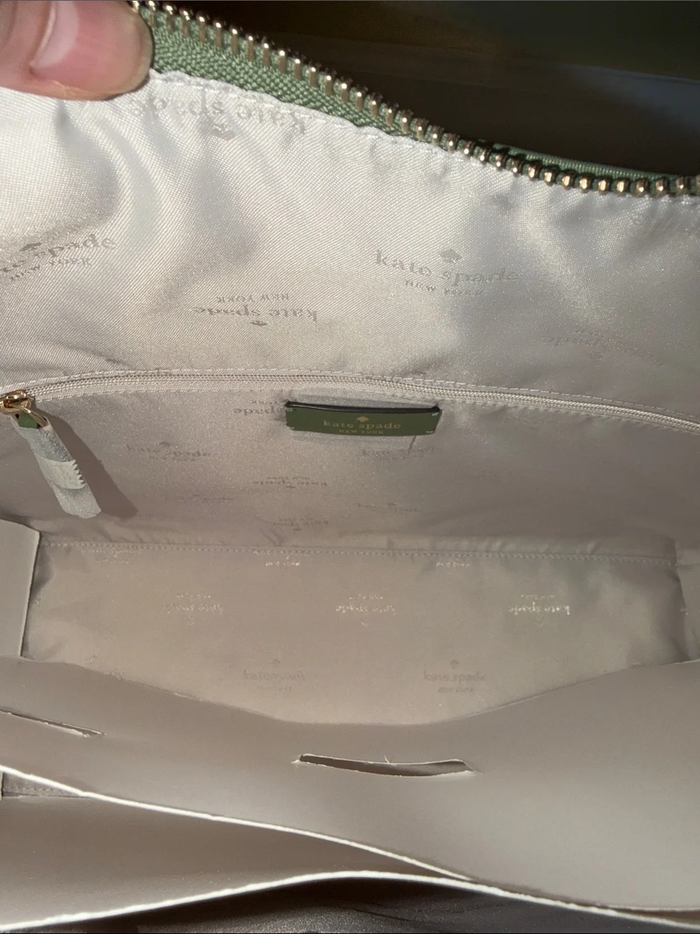 kate spade Sage Green Nylon Shoulder Tote